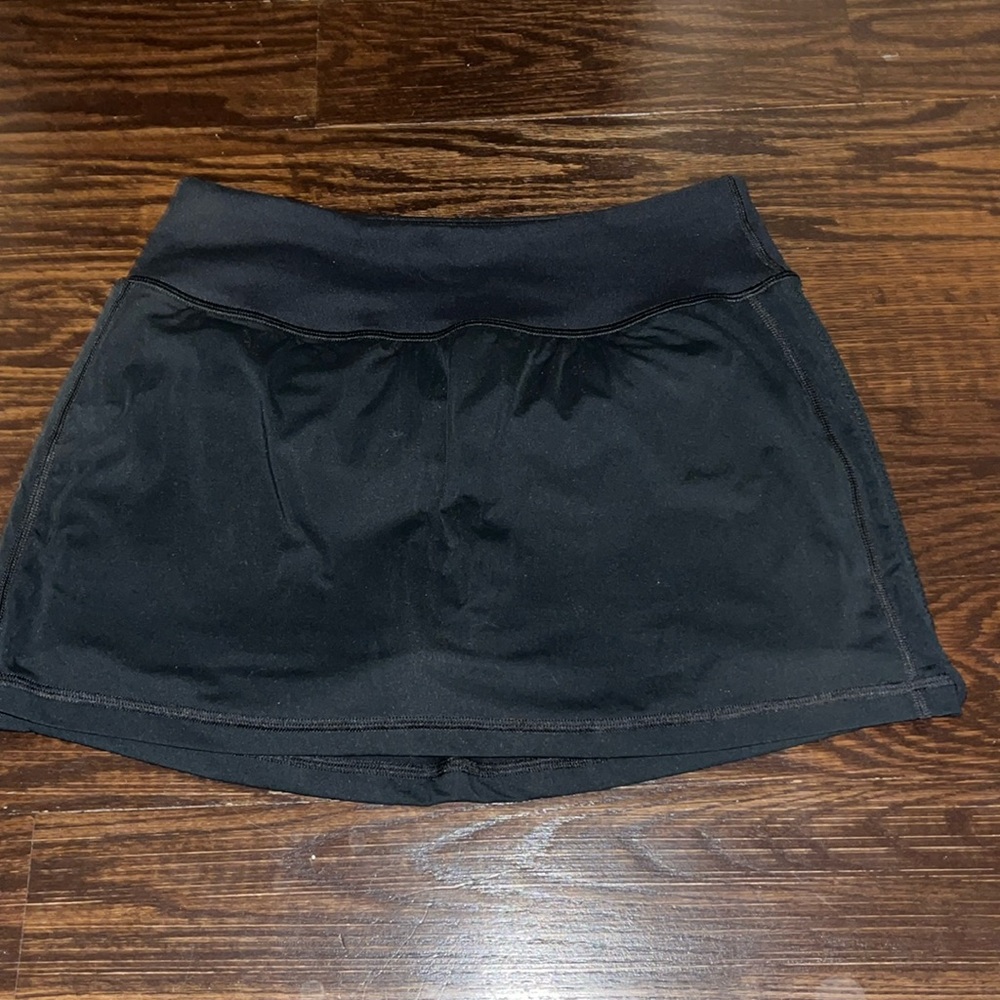 Zella sz small black short skirt skort rouched side